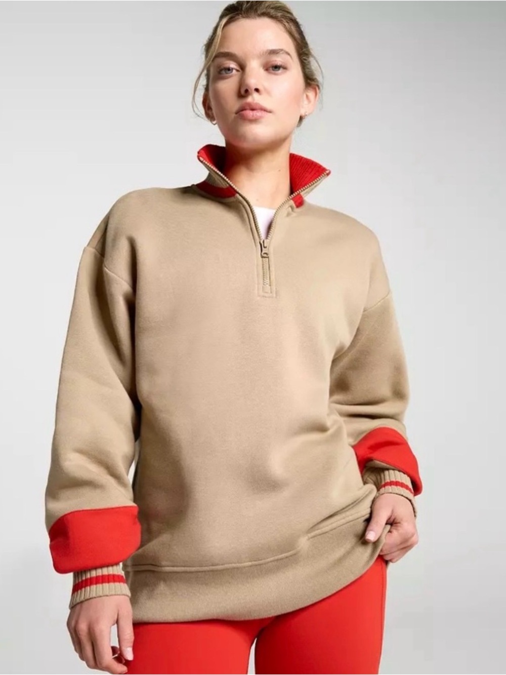 Women’s DSG Fleece Oversized 1/2 zip size XS